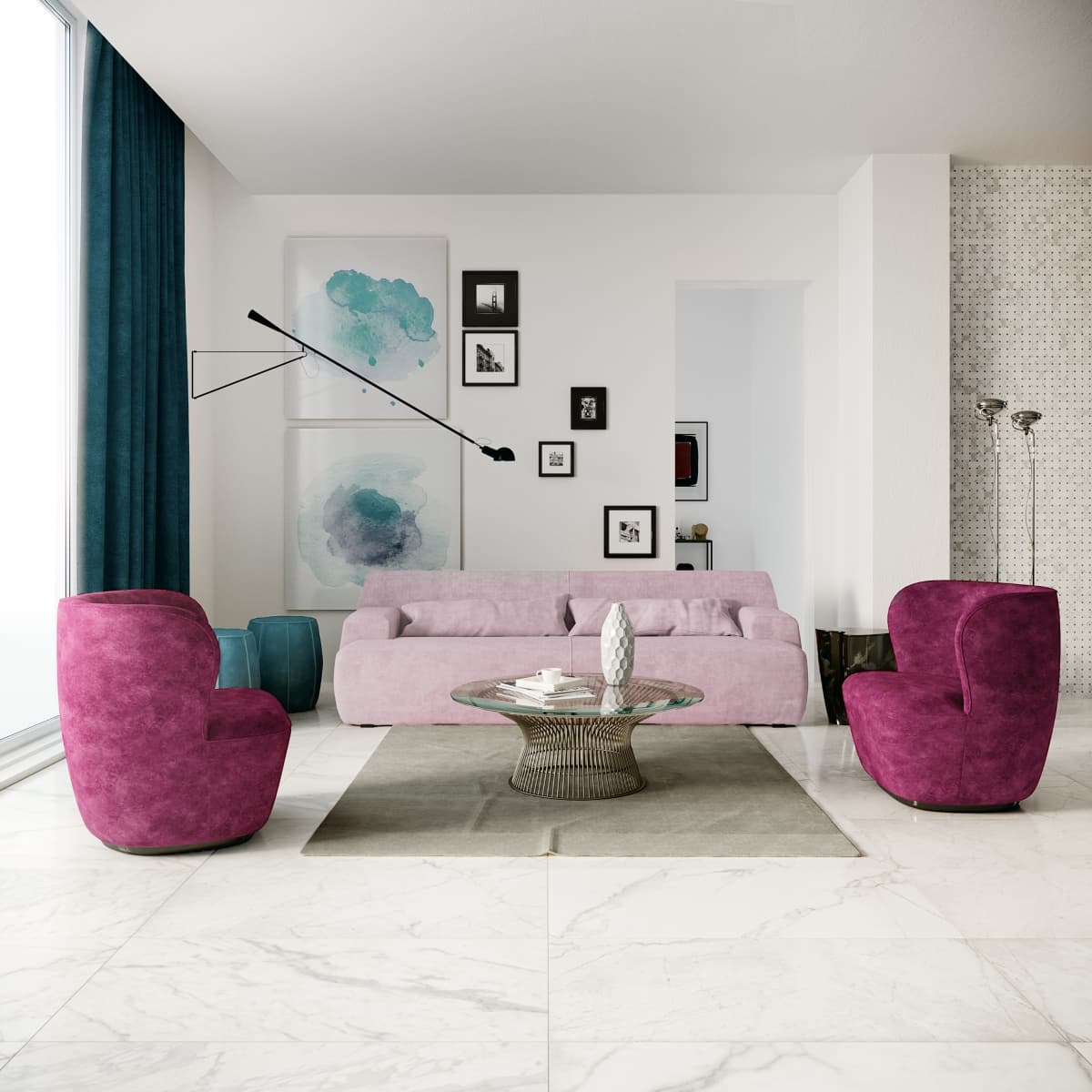 Velvet White 60x120 rett - afbeelding 2