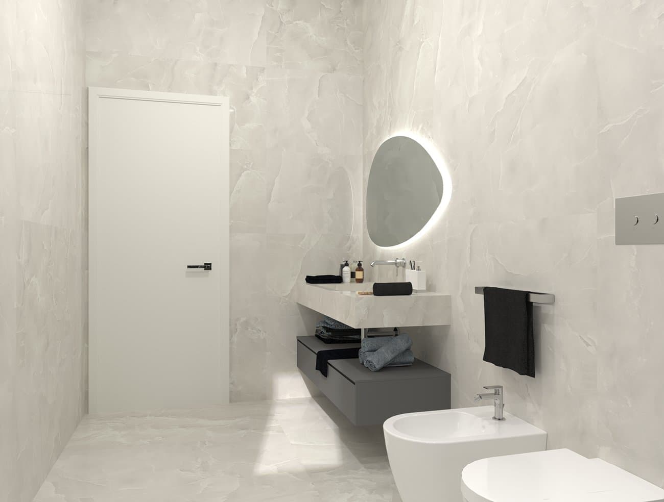 Fap Roma Gold Onice Neve gepolijst 120x120 rett - afbeelding 2