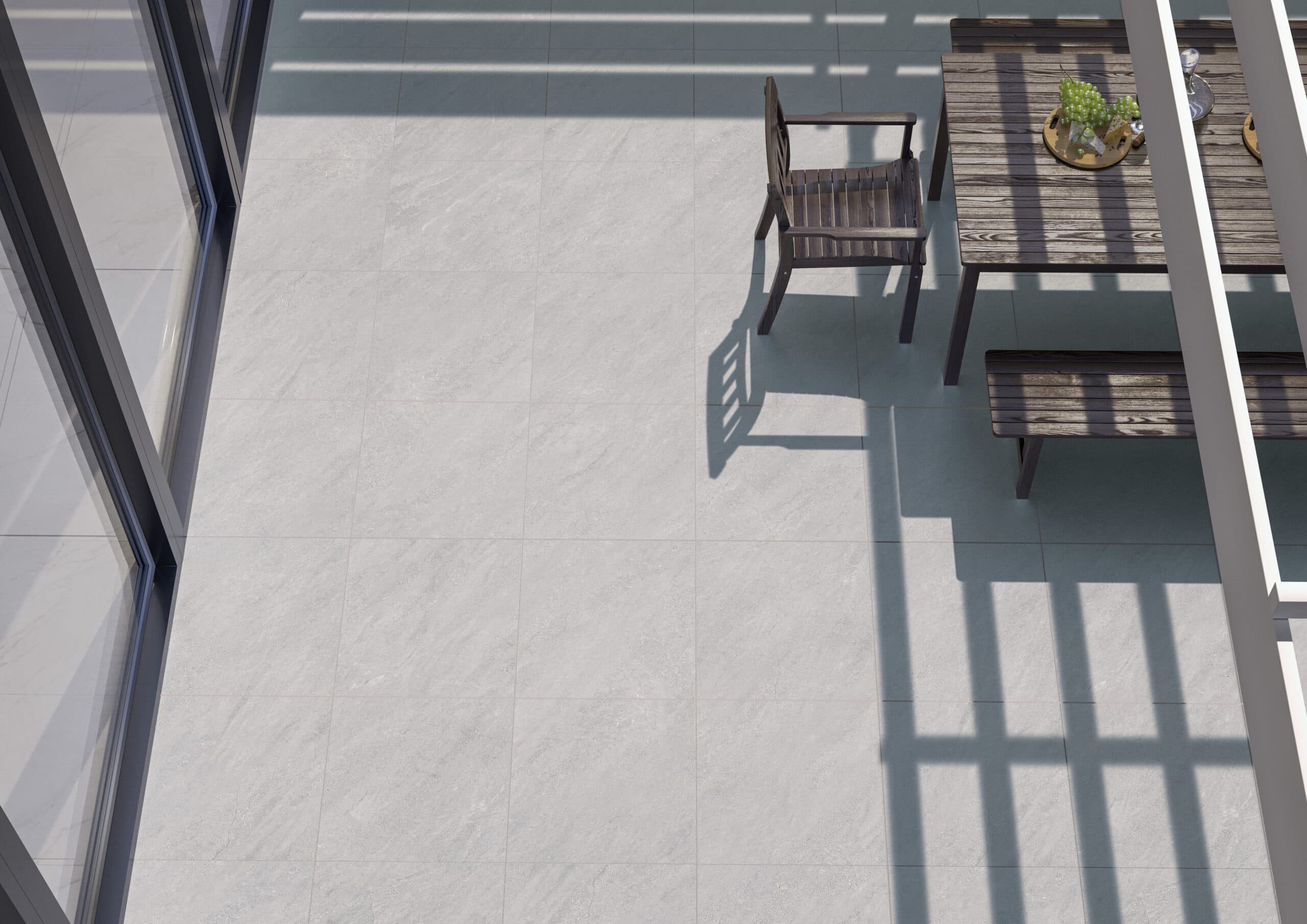 Terrastegel Kliff Pearl 60x60 rett 20mm - afbeelding 2
