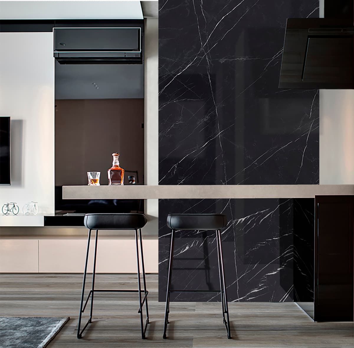 Marquina Black pulido 120x280 rett - afbeelding 2
