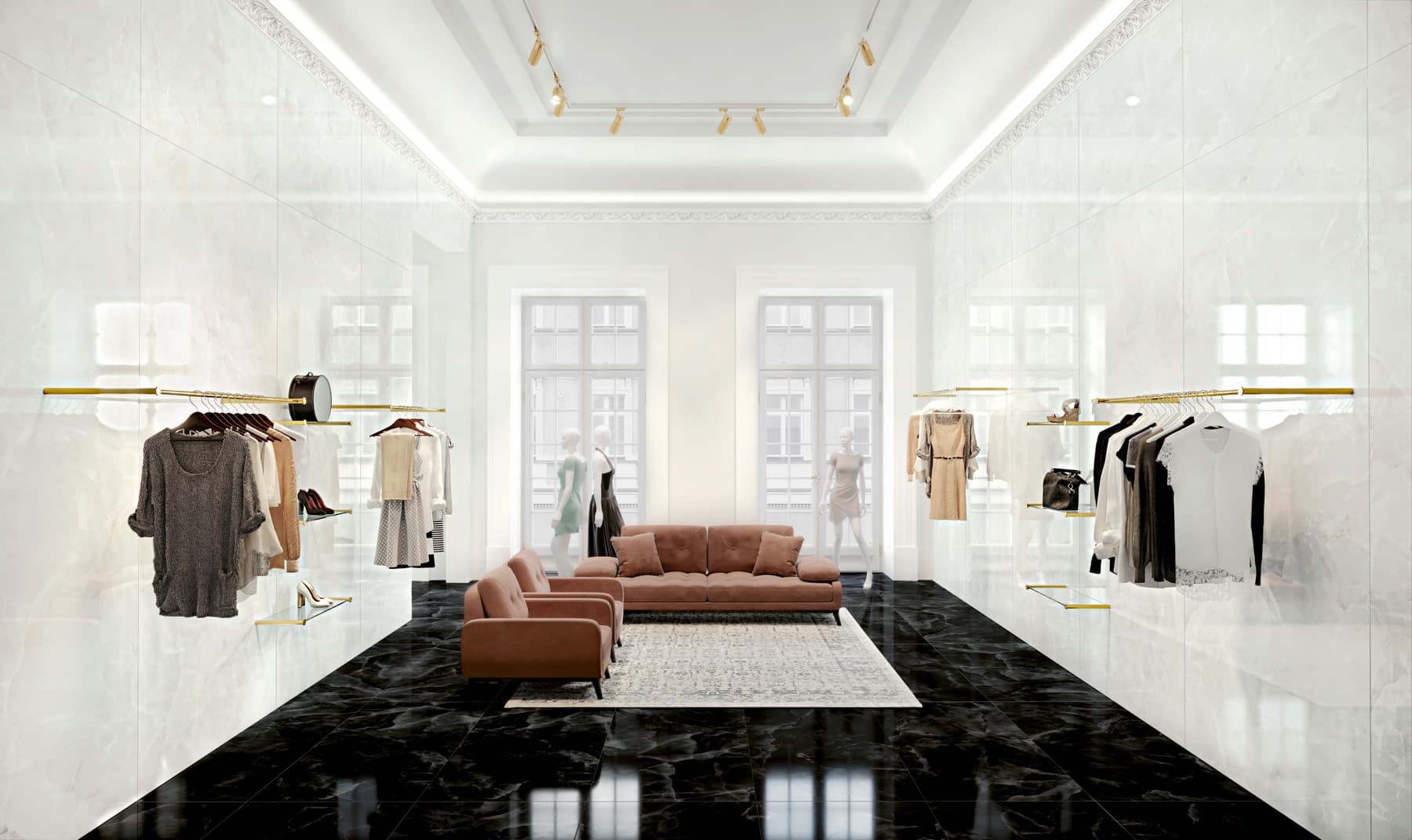 Onyx White pulido 120x120 rett - afbeelding 3
