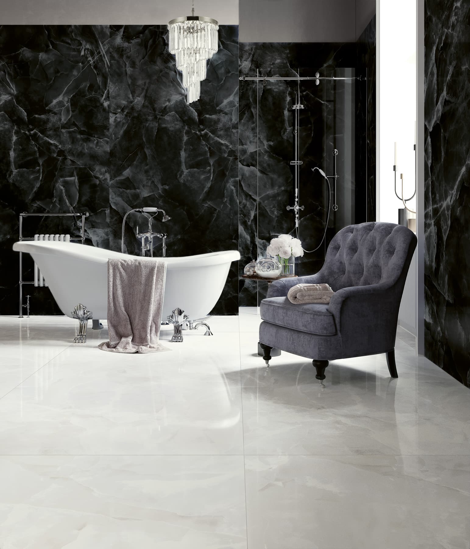 Onyx White pulido 120x120 rett - afbeelding 4