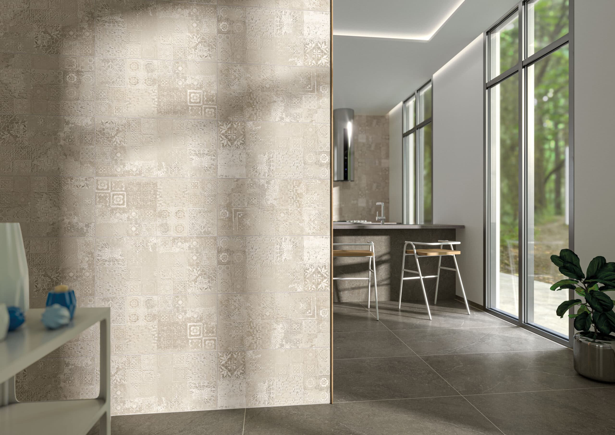 Munich Taupe 60x120 anti-slip rett - afbeelding 2