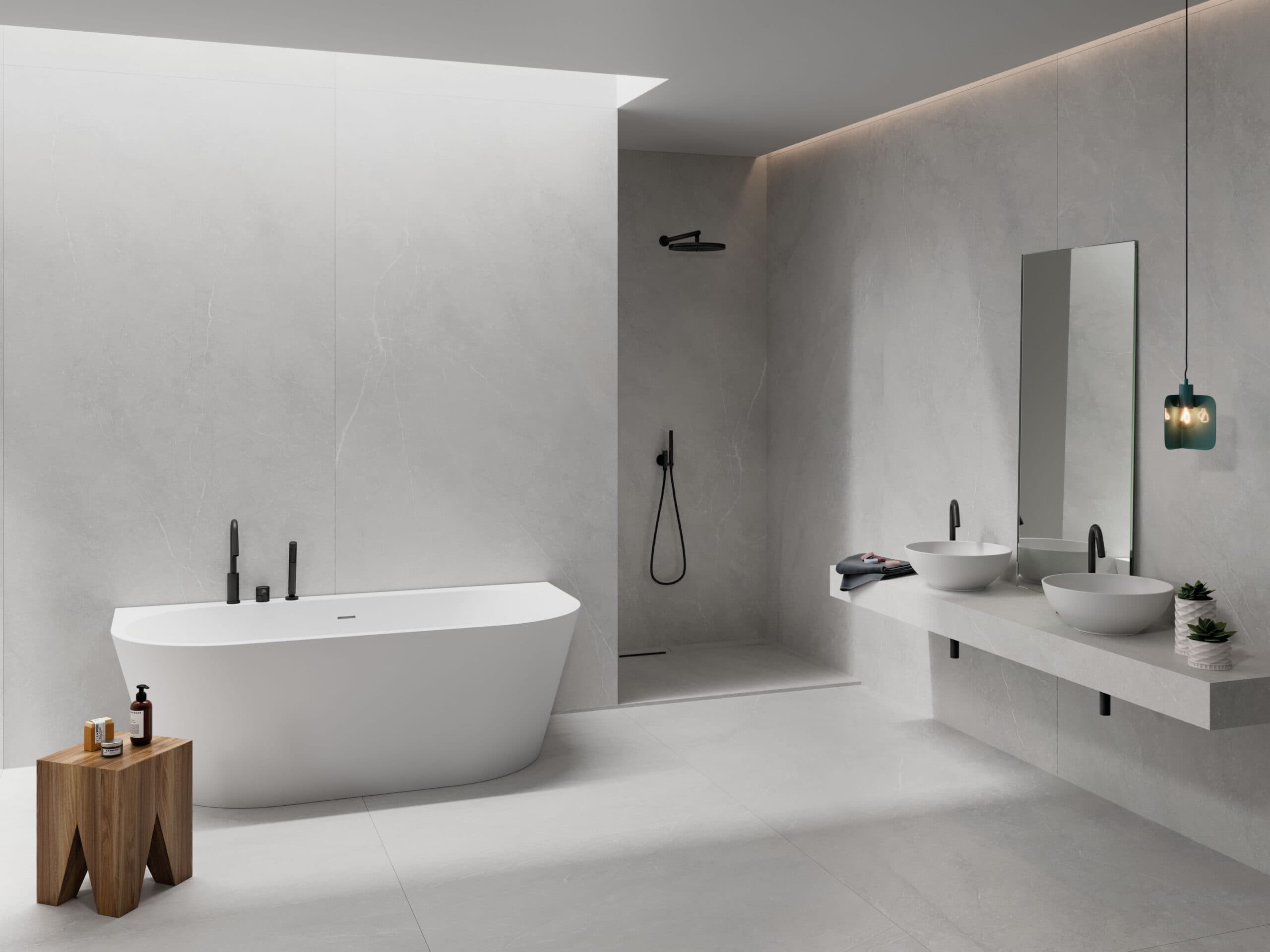 Munich White 60x60 anti-slip rett - afbeelding 2