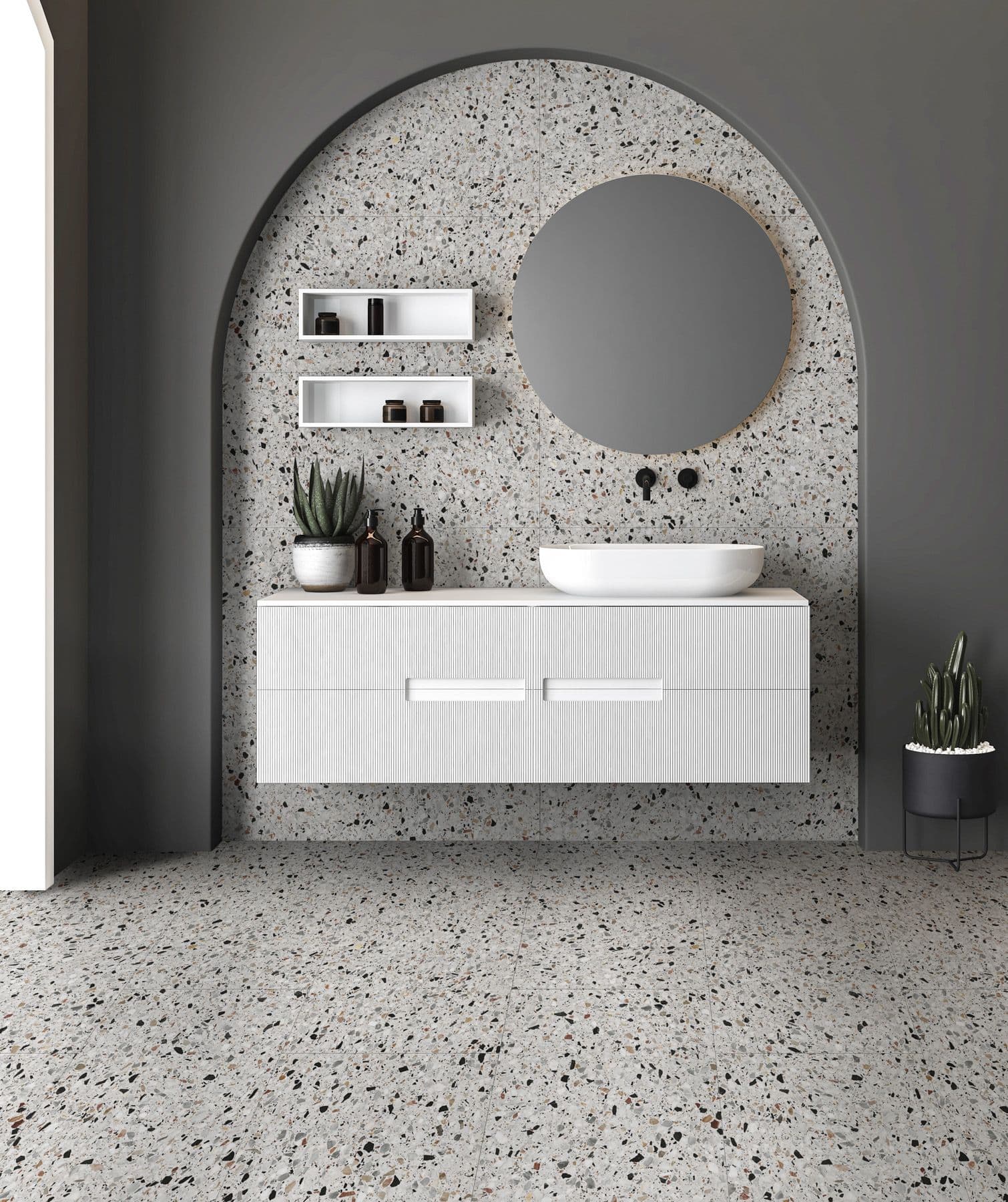 Medley terrazzo White 60x60 rett - afbeelding 2