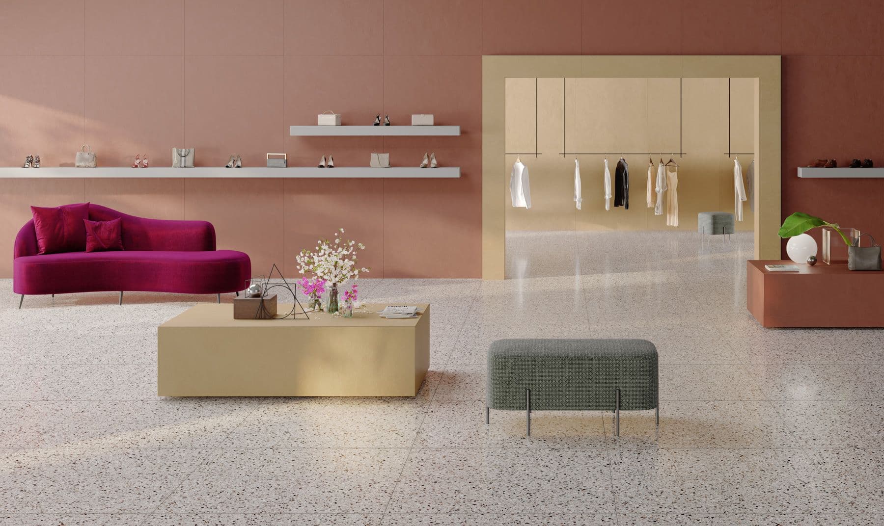 Medley terrazzo White 60x60 rett - afbeelding 3
