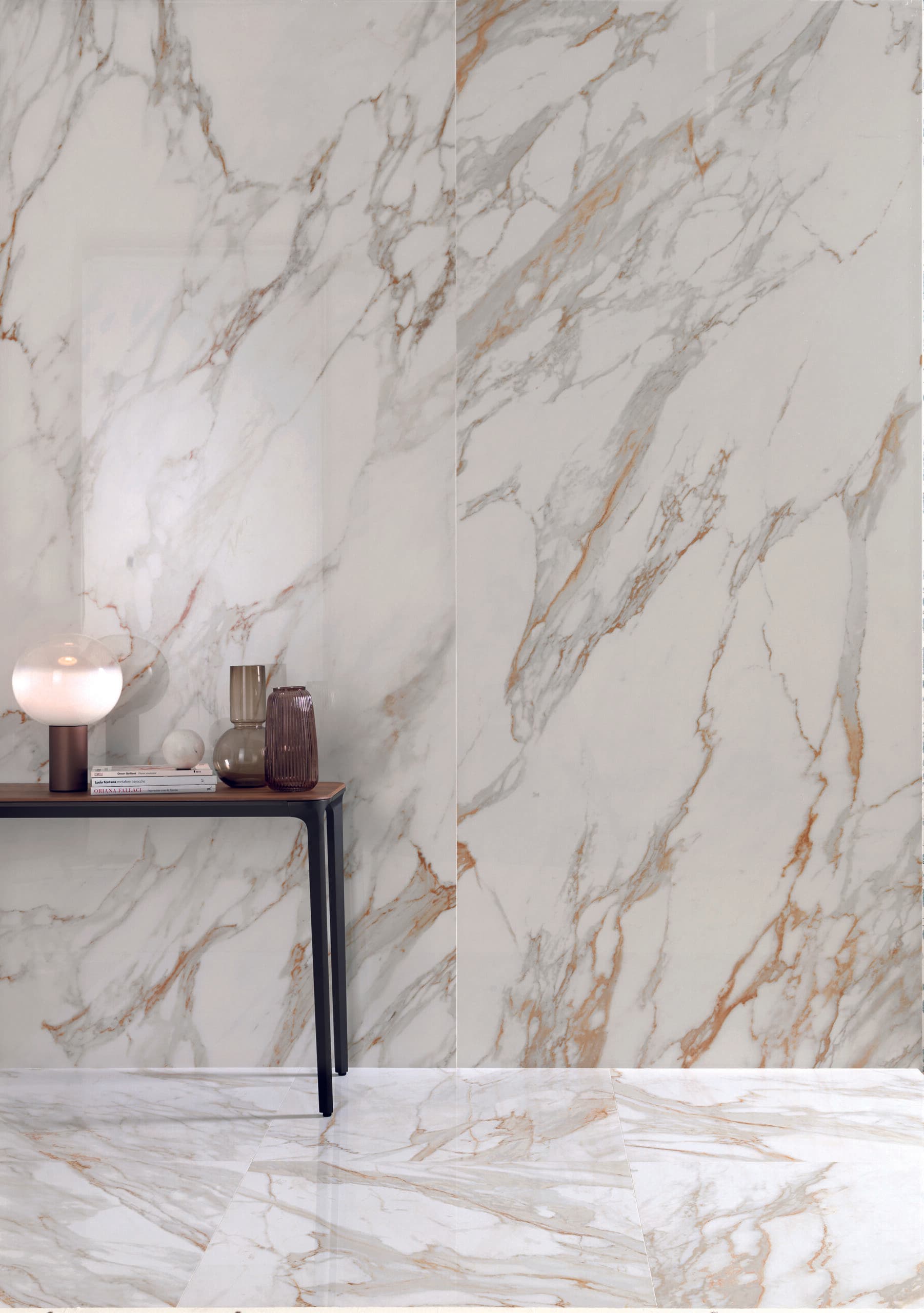 Roma Stone Calacatta Oro zijde glans 80x80 rett - afbeelding 3