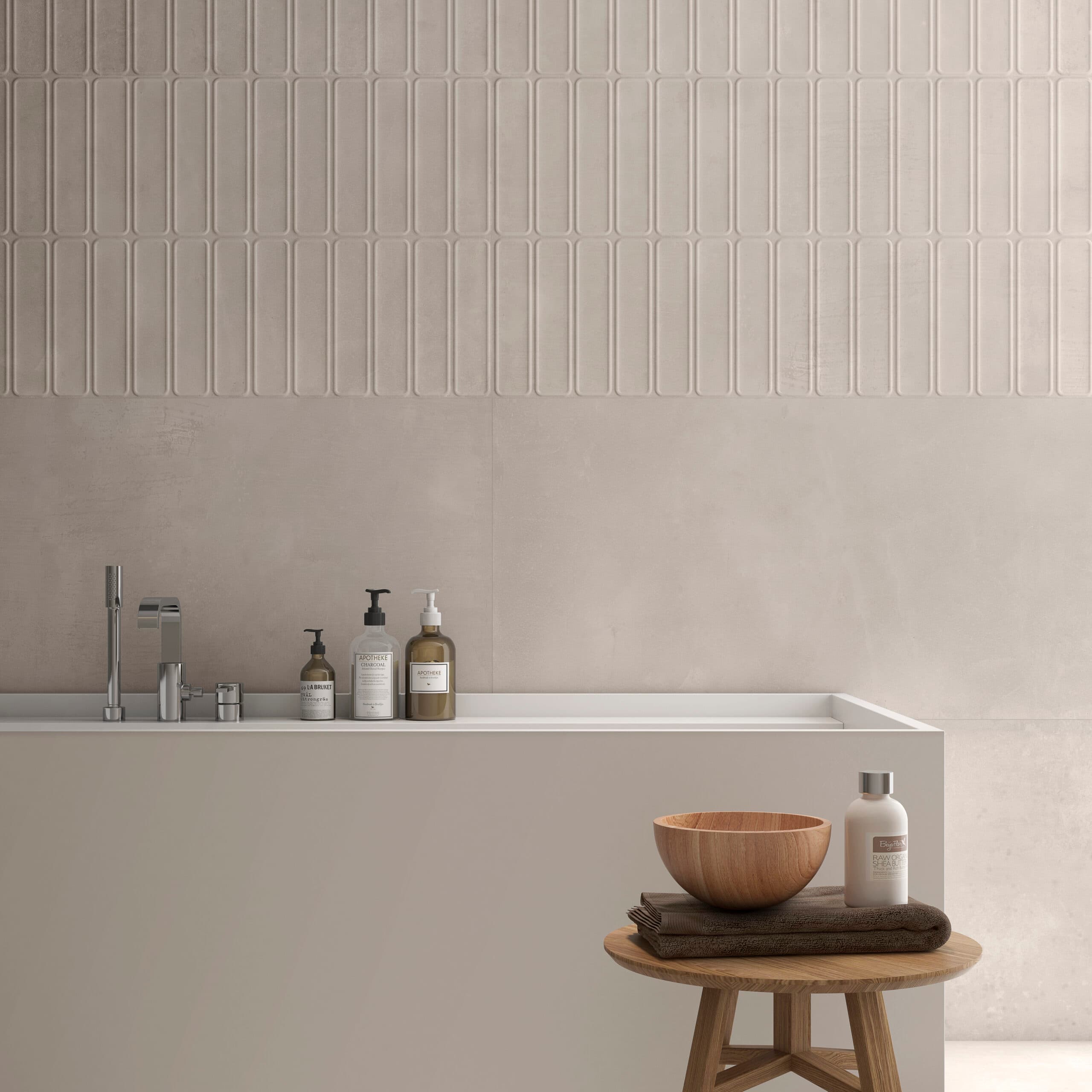 Beton Cire Bercy Nude 60x120 rett - afbeelding 2