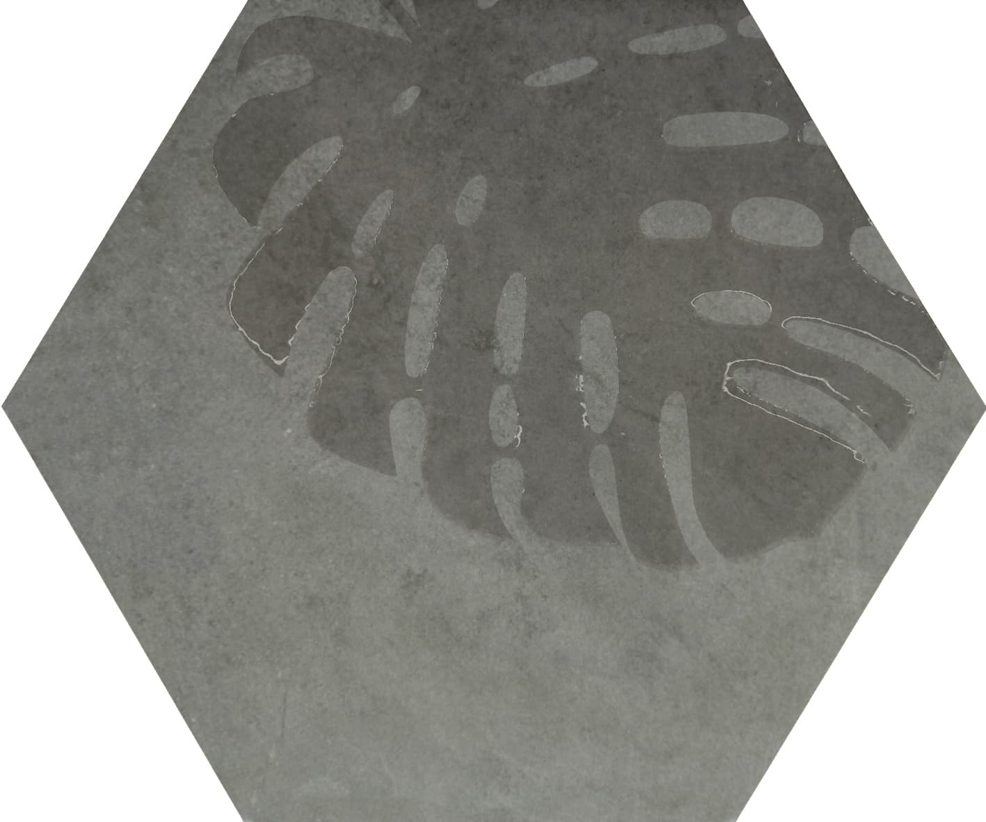 Beton Cire Bercy Blu hexagon decor 20x24