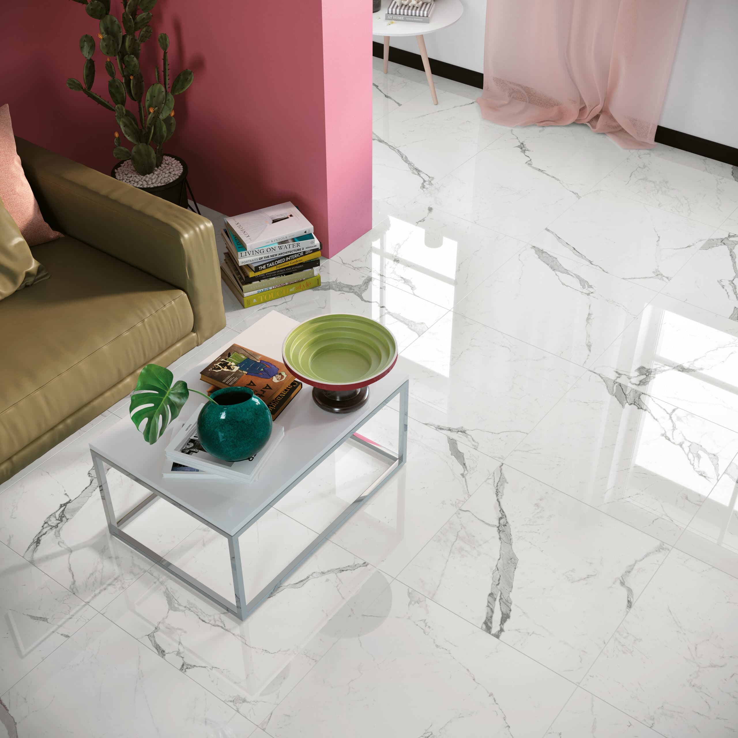 Exigo Statuario gepolijst 60x60 rett - afbeelding 2
