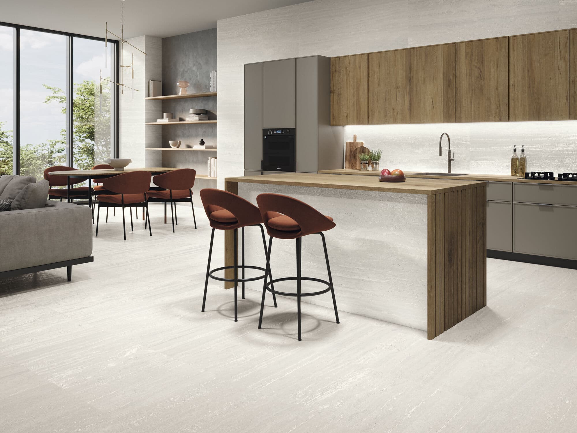 Venice Bianco wandtegel 30x90 rett - afbeelding 2