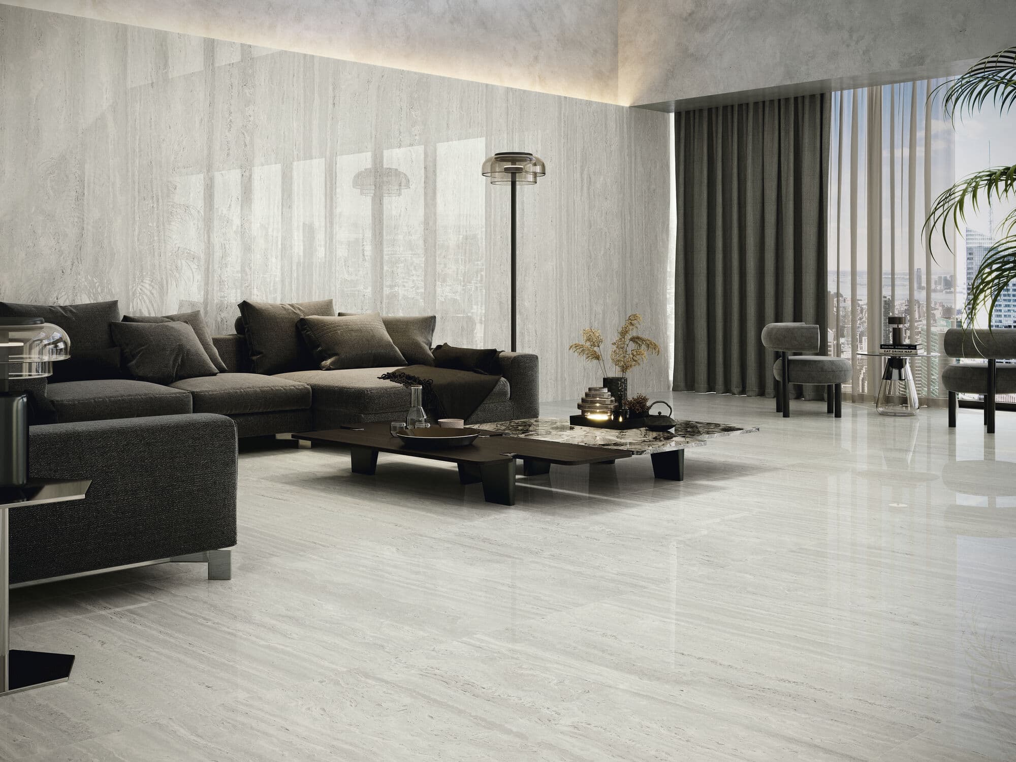Venice Grigio gepolijst 120x260 rett - afbeelding 2
