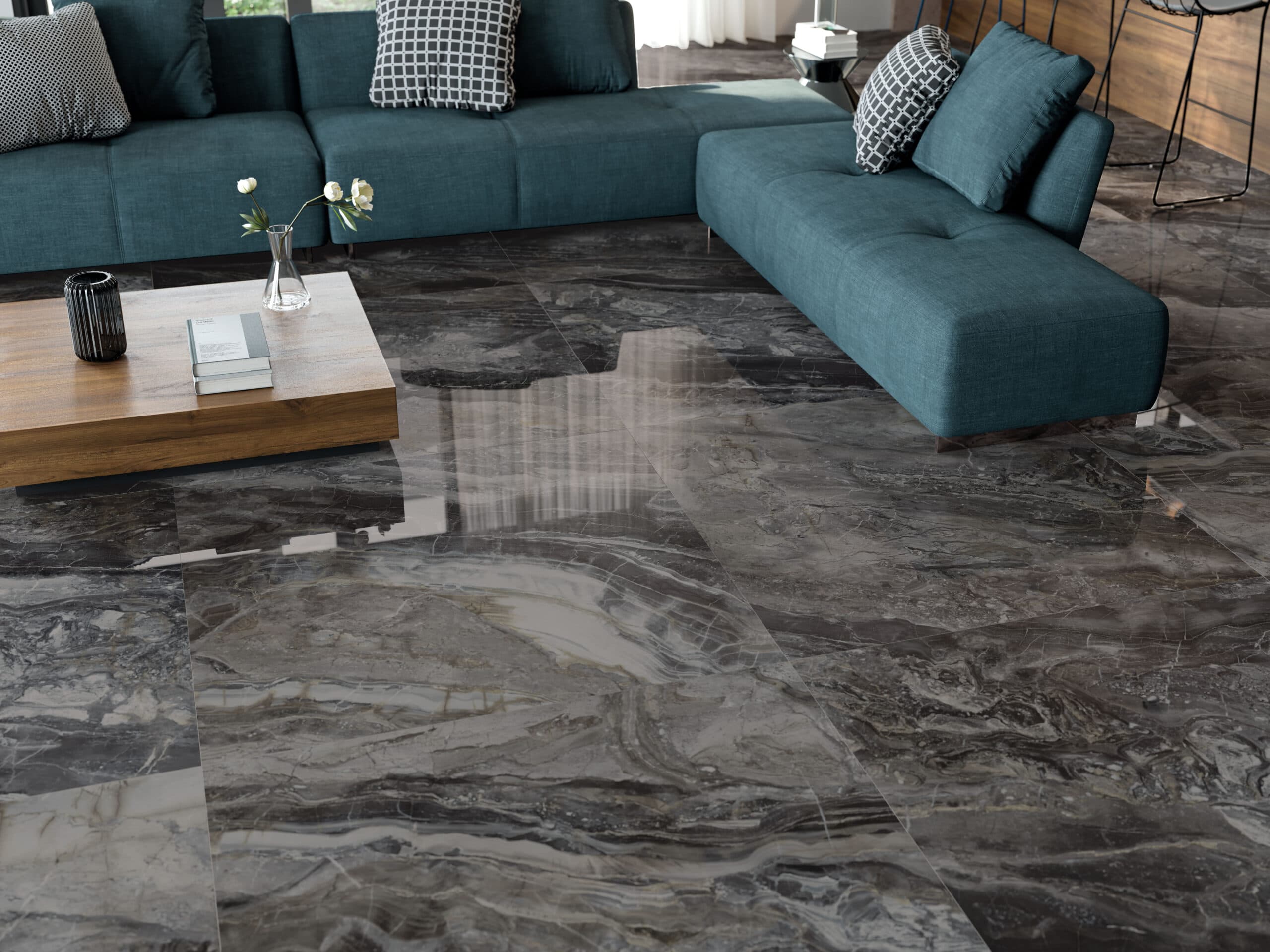 Luxury Dark gepolijst 60x120 rett - afbeelding 4