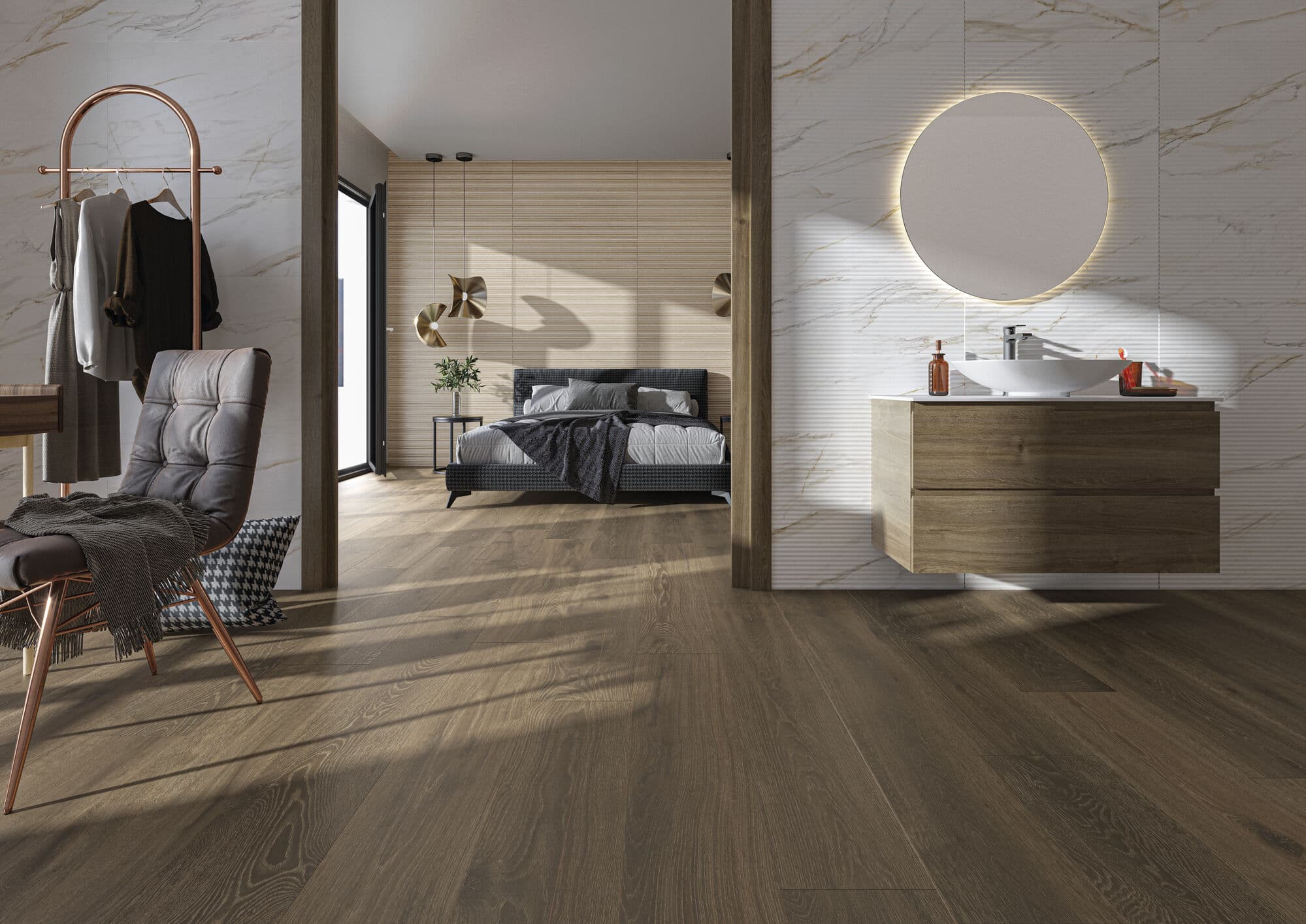 Camden Walnut 20x120 rett - afbeelding 2